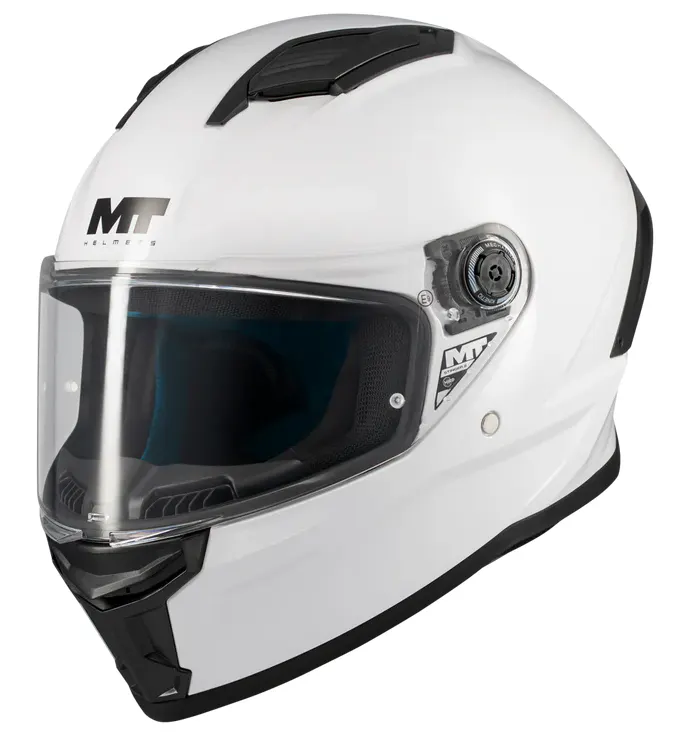 Casco MT Stinger 2 Pure A0 Blanco Perla Brillo