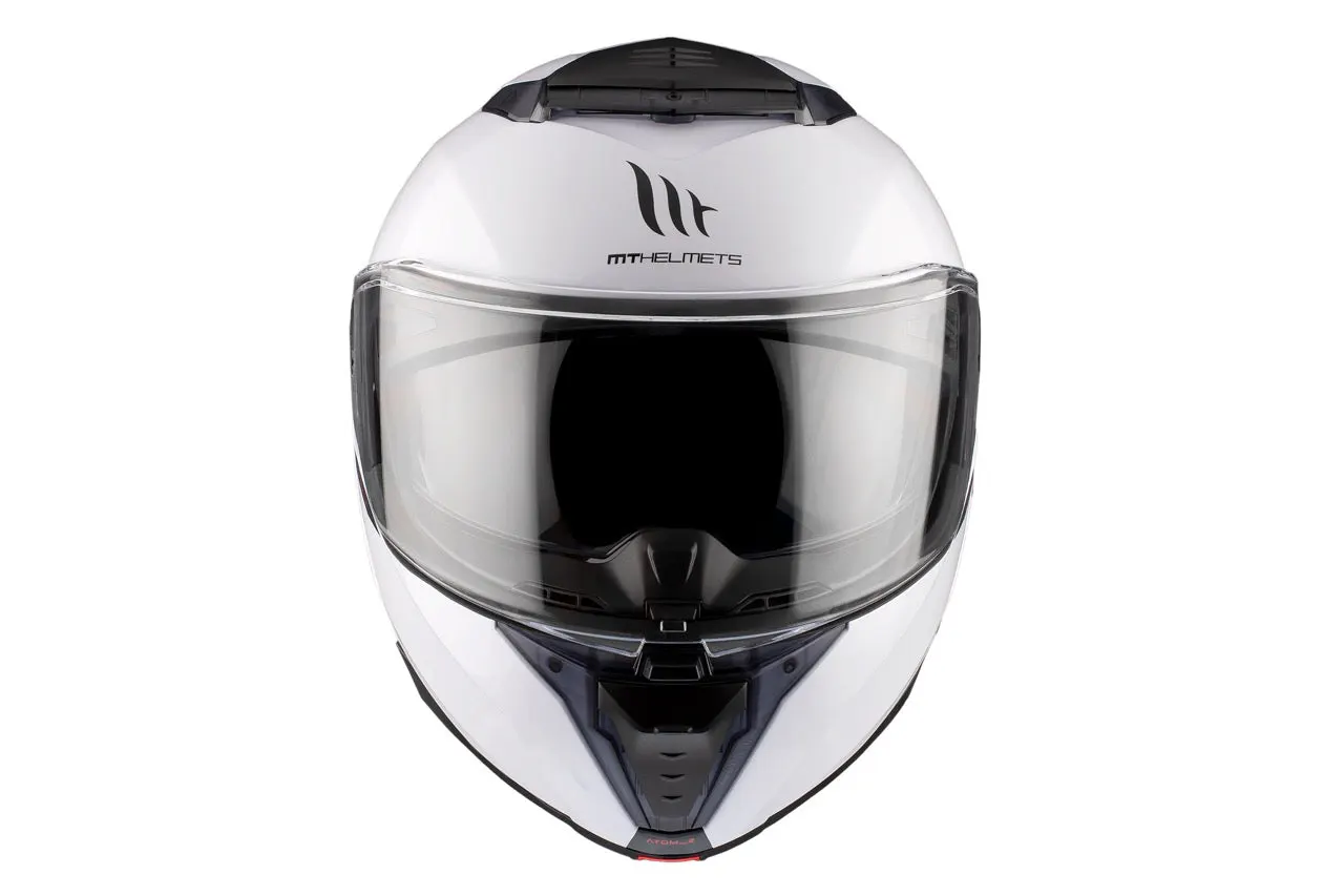 CASCO MT FU404SV ATOM 2 SV SOLID A0 BLANCO BRILLO XS 3