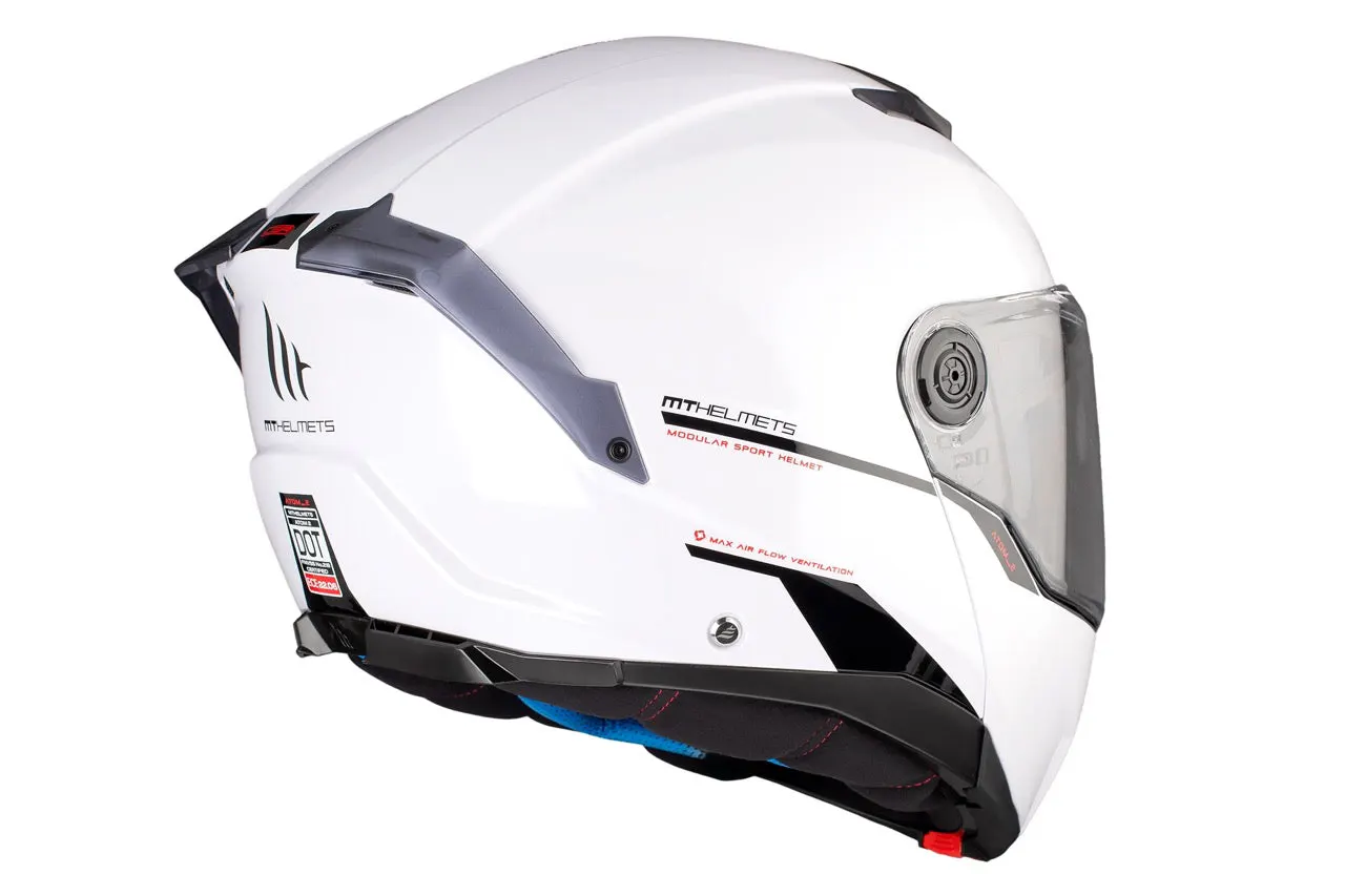 CASCO MT FU404SV ATOM 2 SV SOLID A0 BLANCO BRILLO XS 6