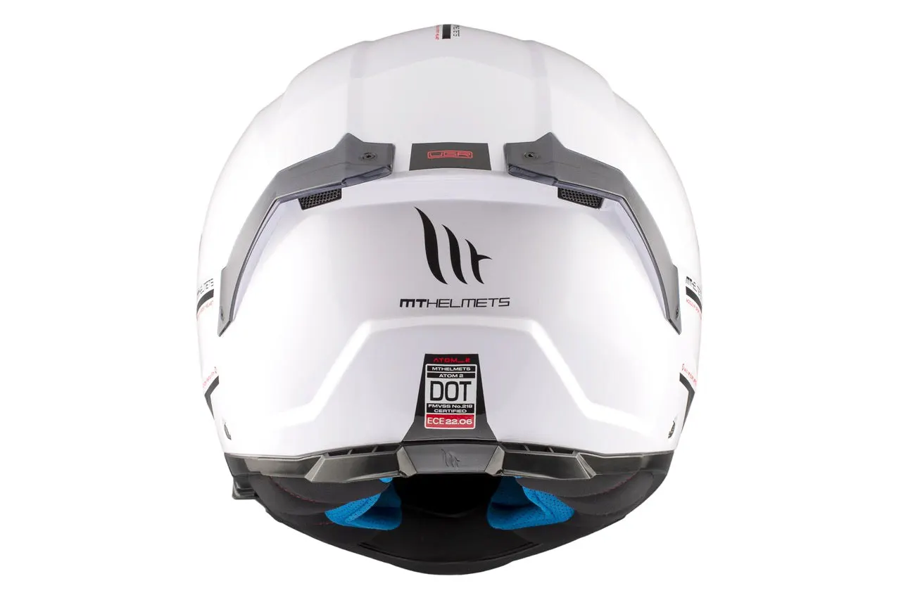 CASCO MT FU404SV ATOM 2 SV SOLID A0 BLANCO BRILLO XS 7