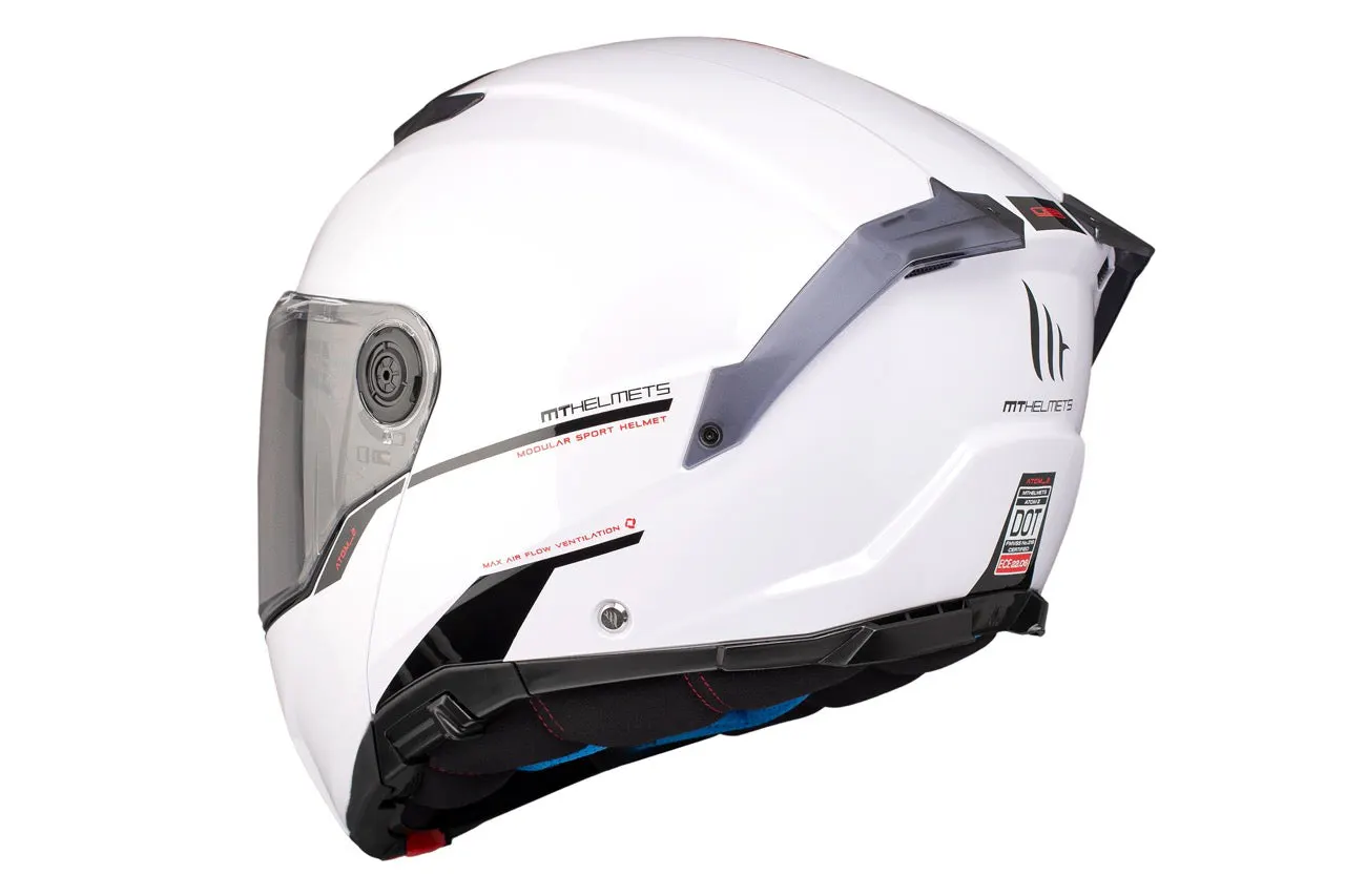 CASCO MT FU404SV ATOM 2 SV SOLID A0 BLANCO BRILLO XS 8