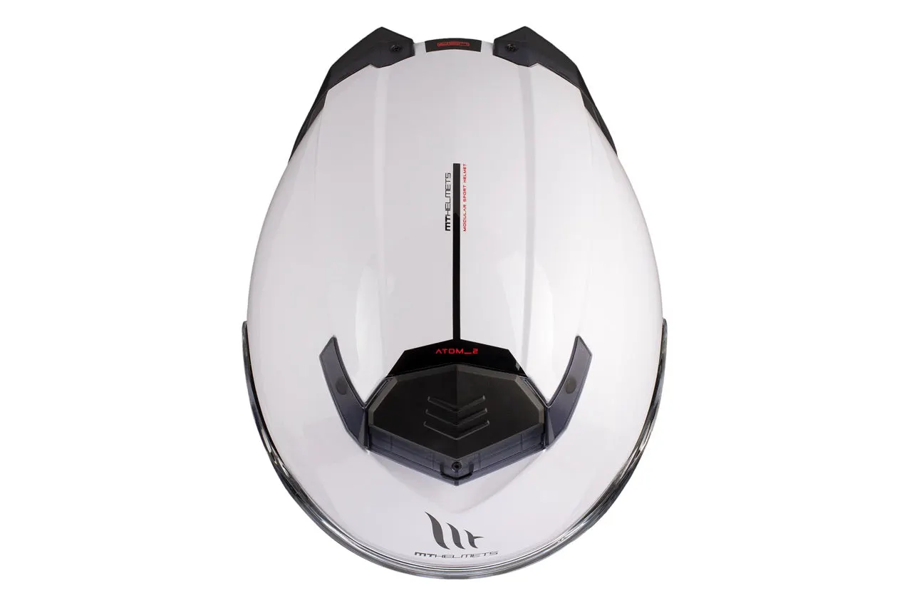 CASCO MT FU404SV ATOM 2 SV SOLID A0 BLANCO BRILLO XS 9