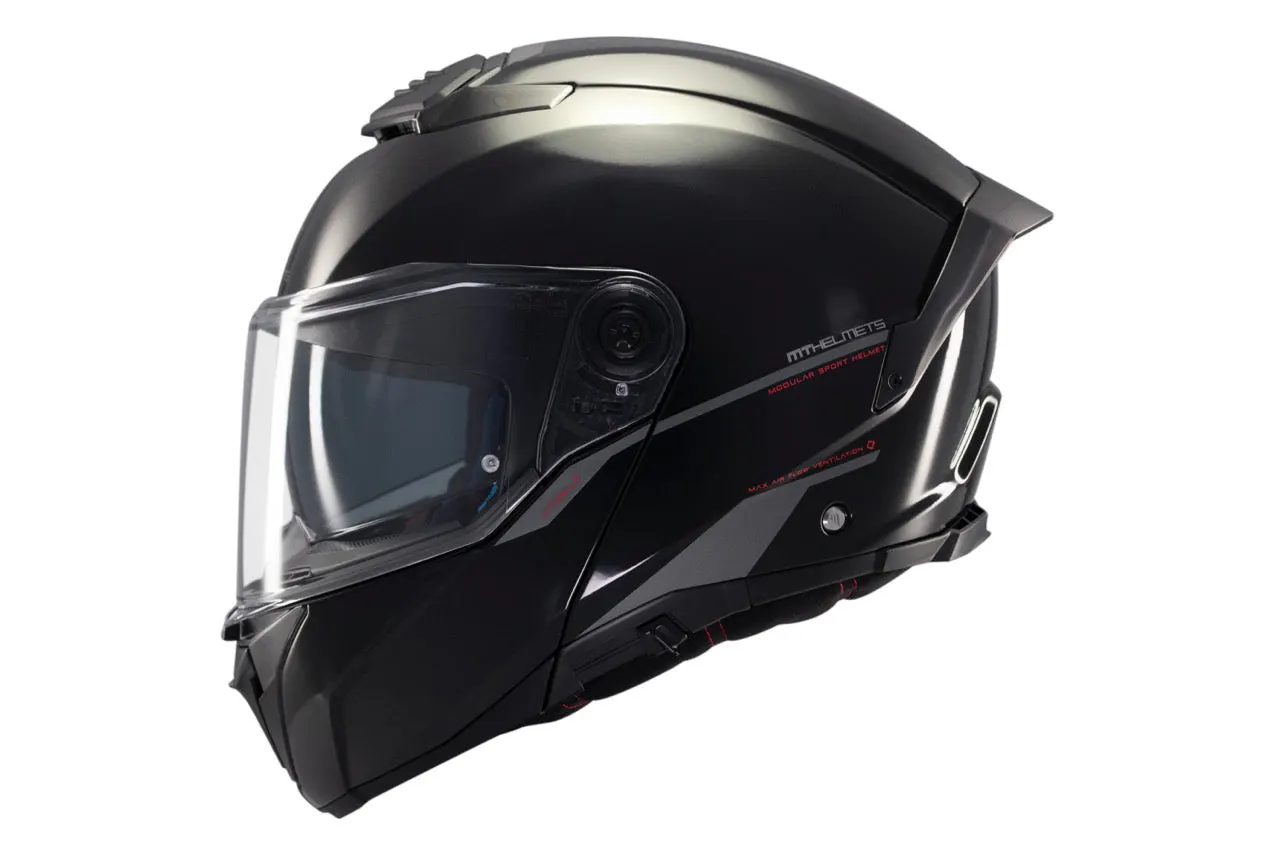 CASCO MT FU404SV ATOM 2 SV SOLID A1 NEGRO BRILLO XS