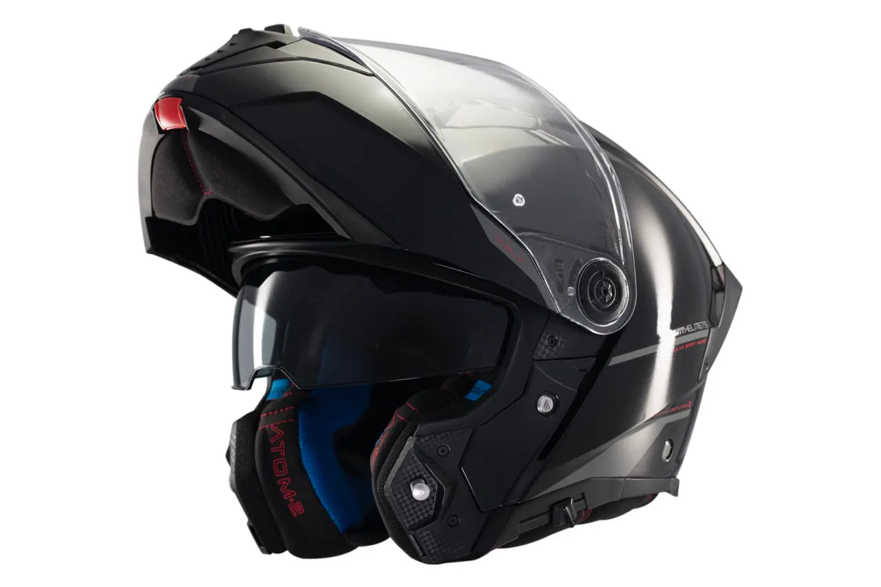 CASCO MT FU404SV ATOM 2 SV SOLID A1 NEGRO BRILLO XS 2
