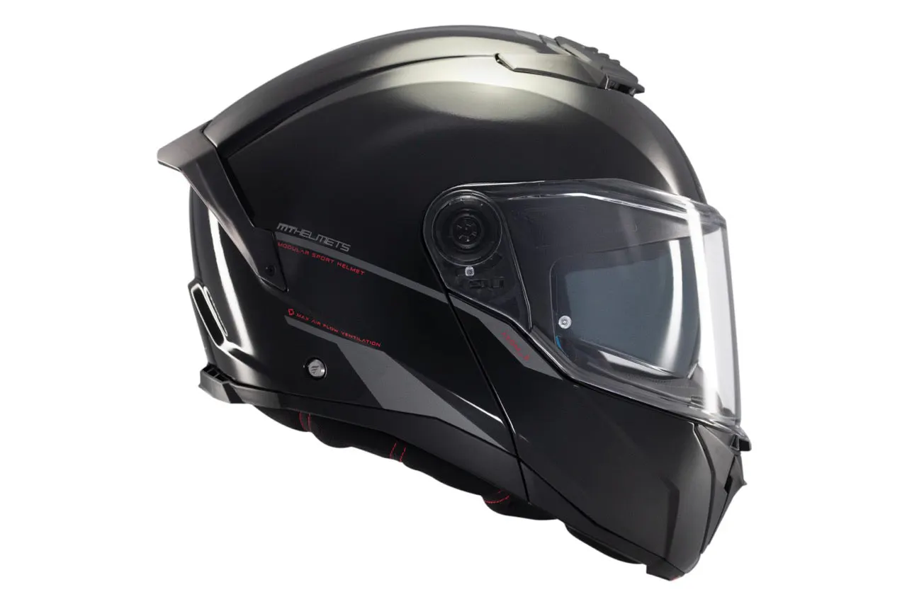 CASCO MT FU404SV ATOM 2 SV SOLID A1 NEGRO BRILLO XS 5