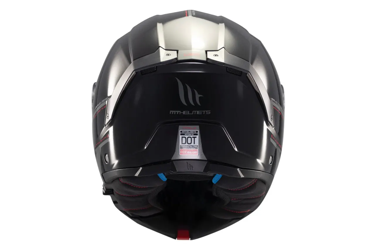 CASCO MT FU404SV ATOM 2 SV SOLID A1 NEGRO BRILLO XS 7