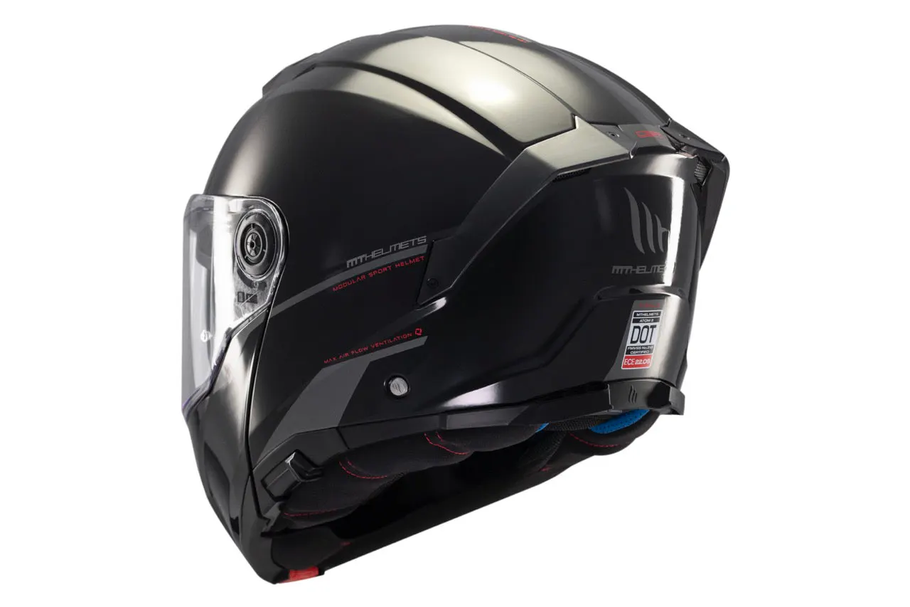 CASCO MT FU404SV ATOM 2 SV SOLID A1 NEGRO BRILLO XS 8