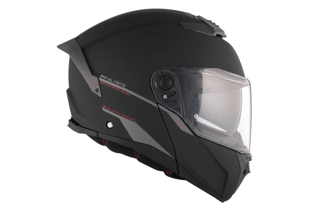 CASCO MT FU404SV ATOM 2 SV SOLID A1 NEGRO MATE XS 5