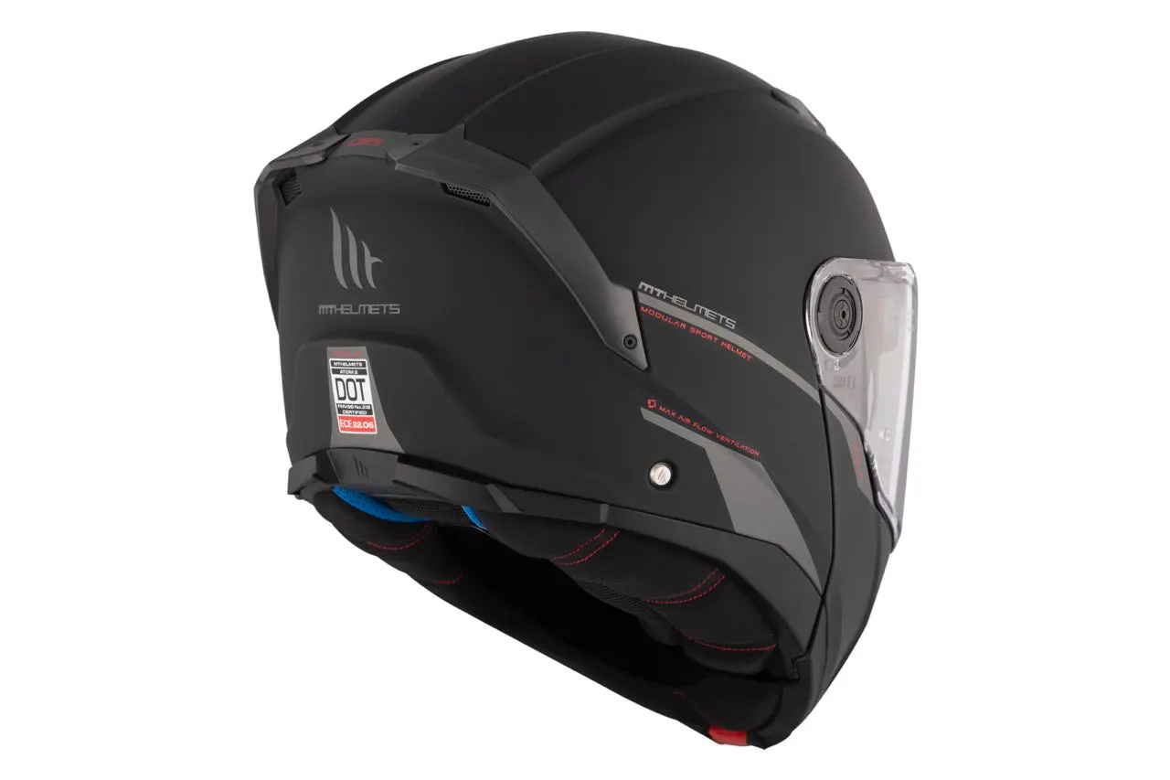 CASCO MT FU404SV ATOM 2 SV SOLID A1 NEGRO MATE XS 6