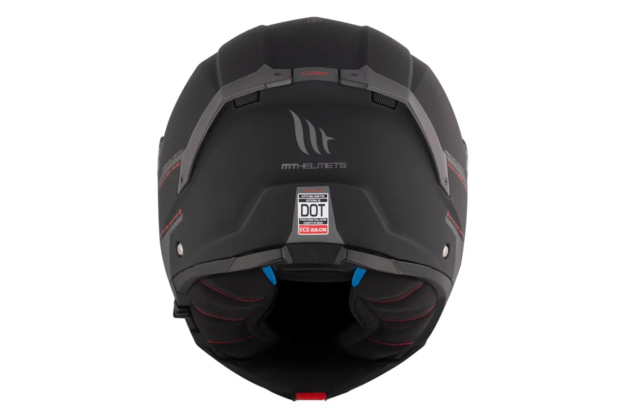 CASCO MT FU404SV ATOM 2 SV SOLID A1 NEGRO MATE XS 7