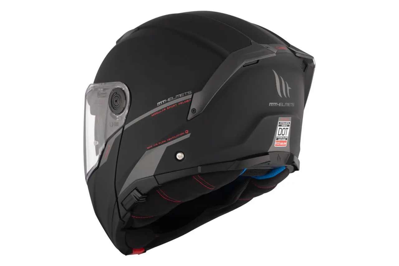 CASCO MT FU404SV ATOM 2 SV SOLID A1 NEGRO MATE XS 8
