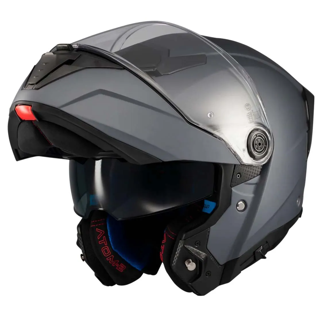 Casco Mt Helmets Atom 2 SV Pure A2 Titanio Mate
