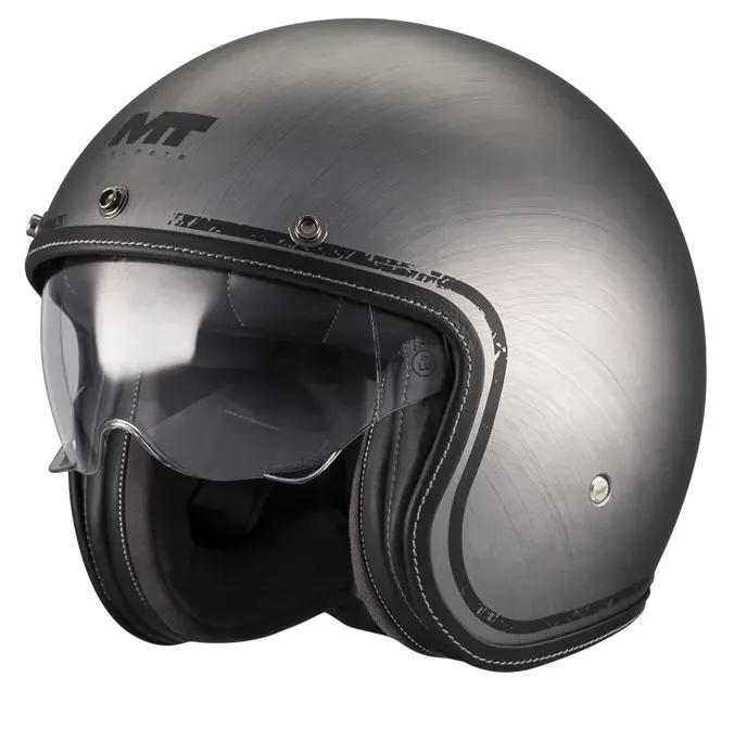 Casco MT Helmets Lemans 2 SV S Brushed A2 Mate