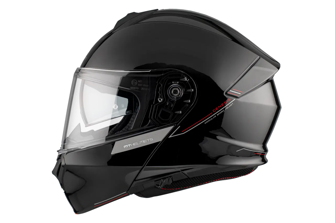 CASCO MT FU935SV GENESIS SV SOLIDO A1 NEGRO BRILLO XS