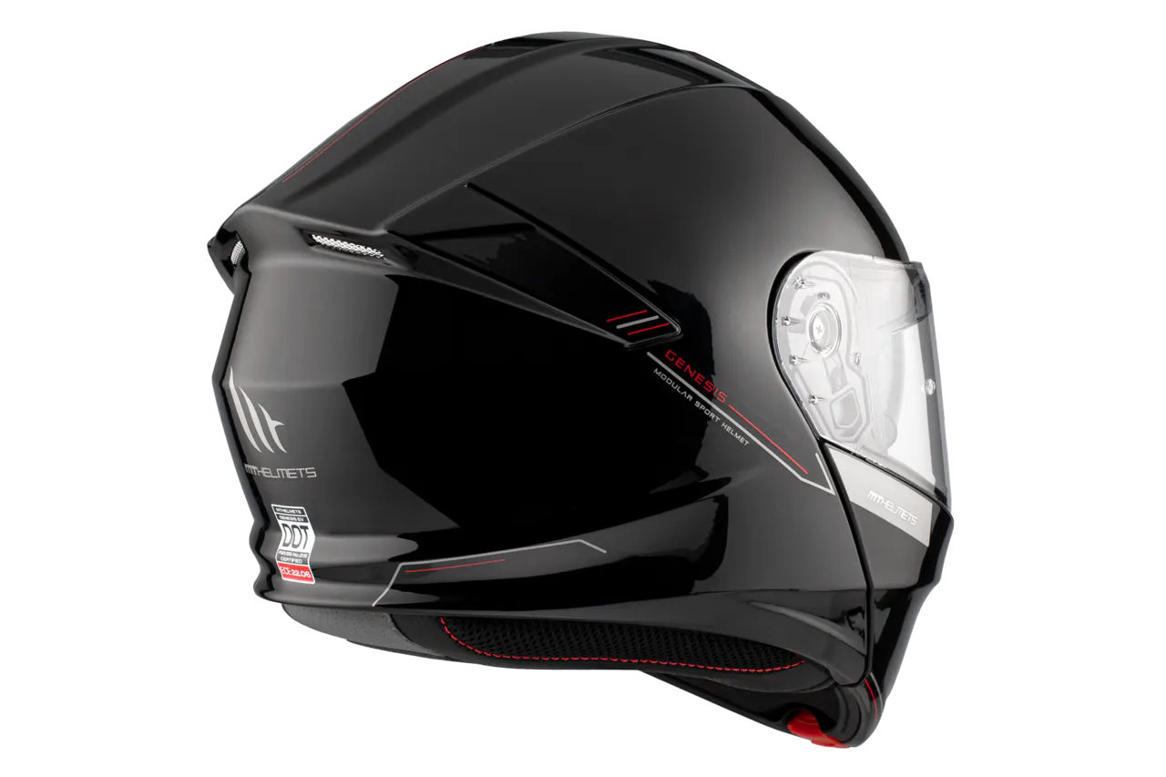 CASCO MT FU935SV GENESIS SV SOLIDO A1 NEGRO BRILLO XS 6