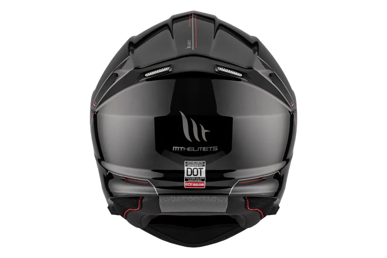 CASCO MT FU935SV GENESIS SV SOLIDO A1 NEGRO BRILLO XS 7