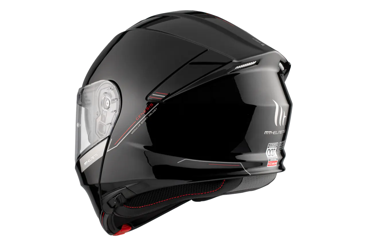 CASCO MT FU935SV GENESIS SV SOLIDO A1 NEGRO BRILLO XS 8