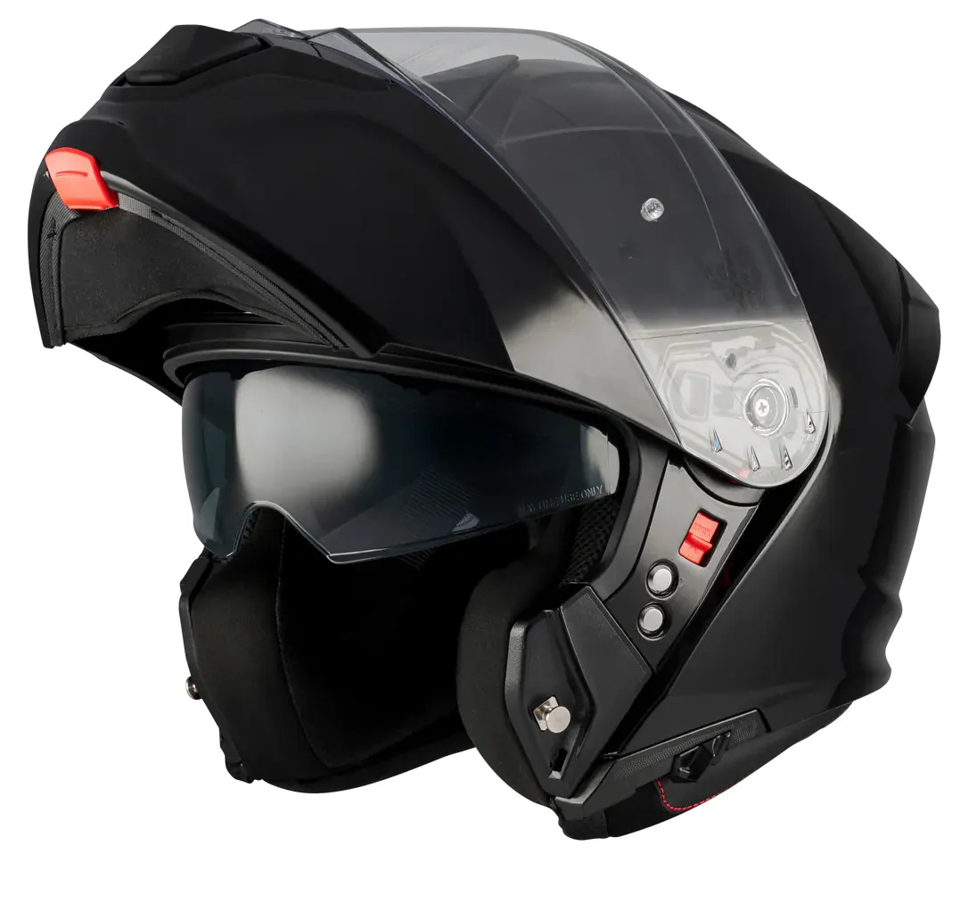 Casco Mt Helmets Genesis R SV Pure A1 Negro Brillo