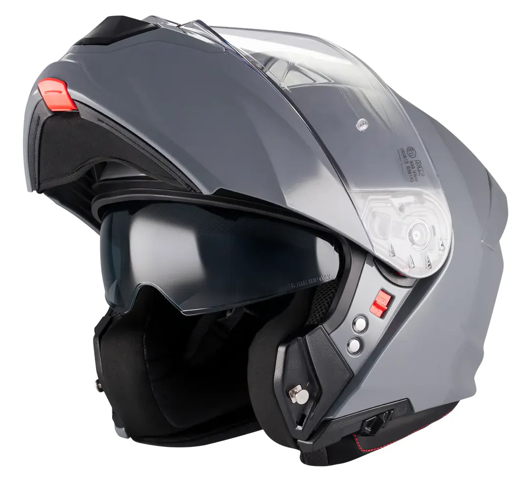 Casco Mt Helmets Genesis R SV Pure A12 Gris Brillo