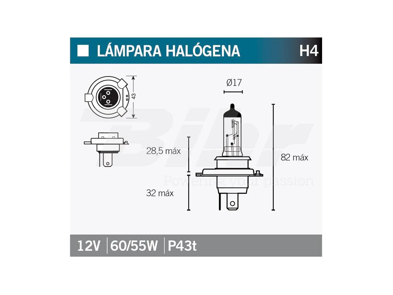 Lámpara Osram 64193 H4