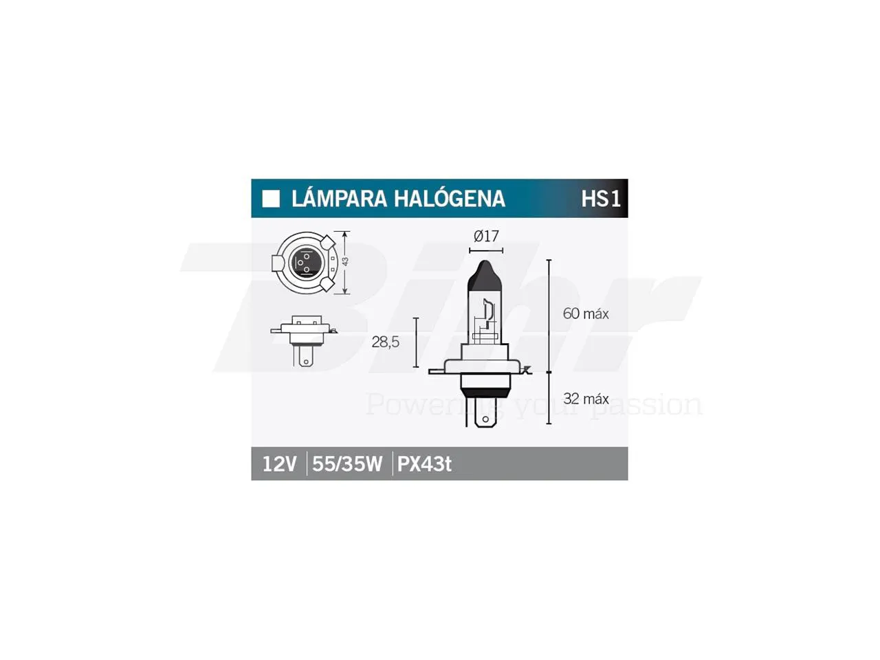 Lámpara Osram HS1