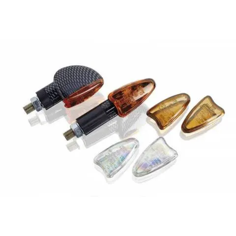 Intermitentes Puig Star Largo Carbono Ambar+Fume+Laser