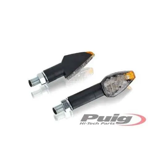 Intermitentes Puig Peak Lead Brazo Corto Negro