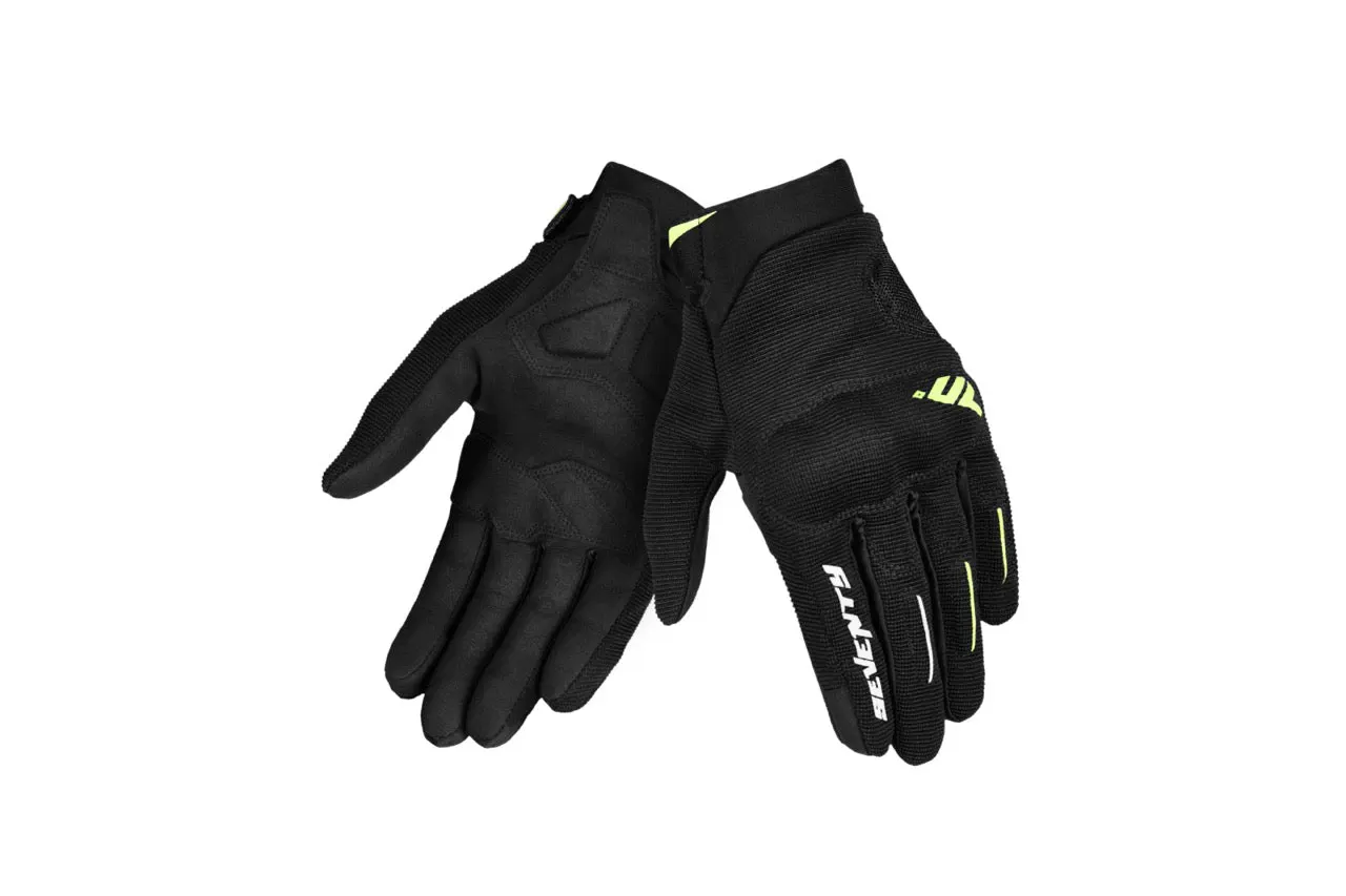 GUANTE SD-C40 ASPHALT HOMBRE NEGRO/AMARILLO BRILLANTE S