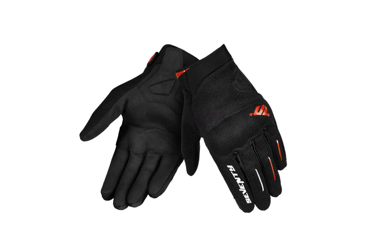 GUANTE SD-C40 ASPHALT HOMBRE NEGRO/ROJO S