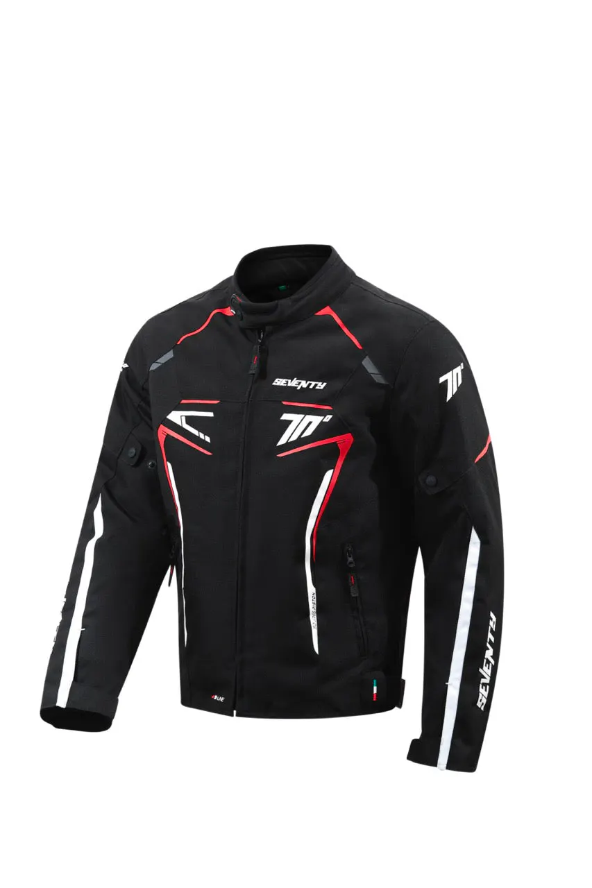 CHAQUETA SD-JR65 PISTON HOMBRE NEGRO/ROJO/BLANCO S