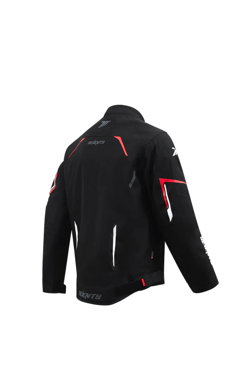 CHAQUETA SD-JR65 PISTON HOMBRE NEGRO/ROJO/BLANCO S 3