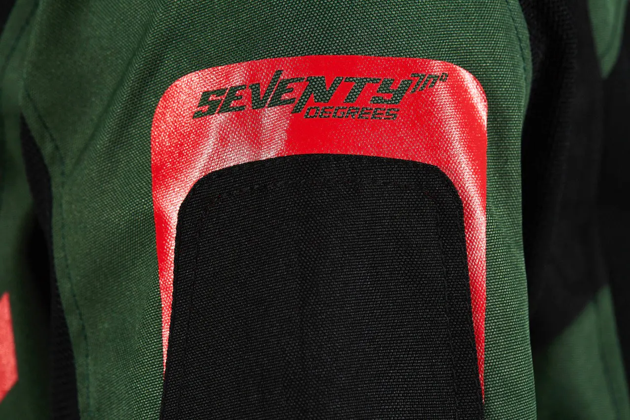 CHAQUETA SD-JT66 SAHARA HOMBRE VERDE MILITAR/ROJO S 7