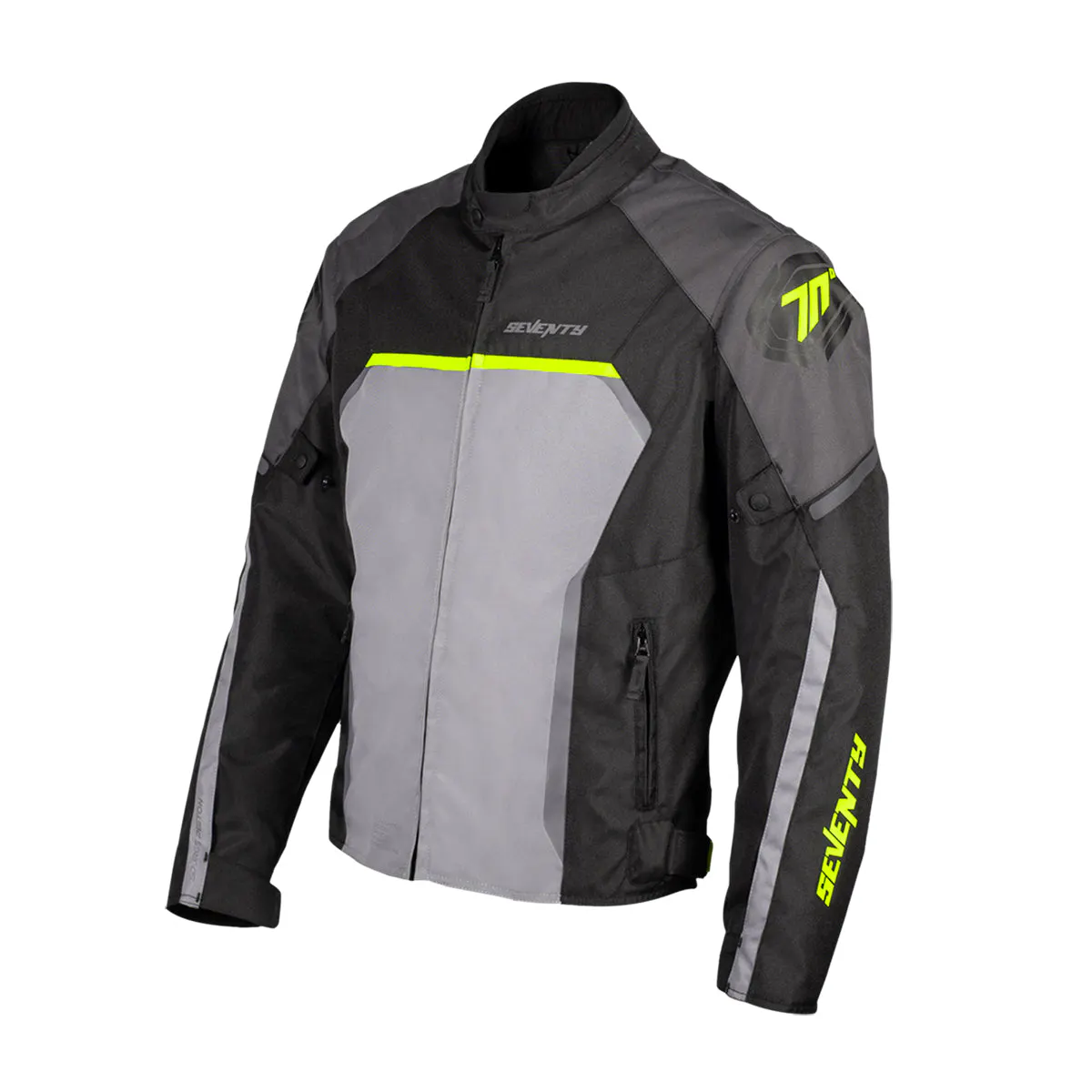 CHAQUETA SD-JR65 PISTON HOMBRE NEGRO/GRIS/AMARILLO FLUOR S
