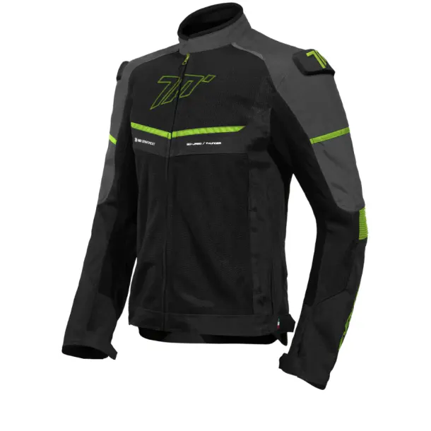 Chaqueta Seventy JR60 Thunder Negro/Amarillo