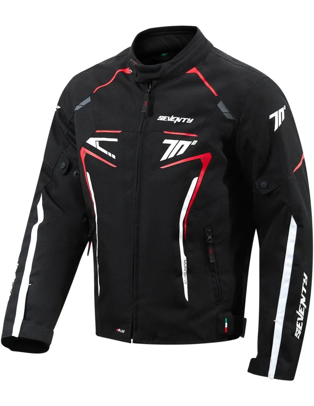 Chaqueta Seventy SD-JR65 Piston Negra/Rojo/Blanco
