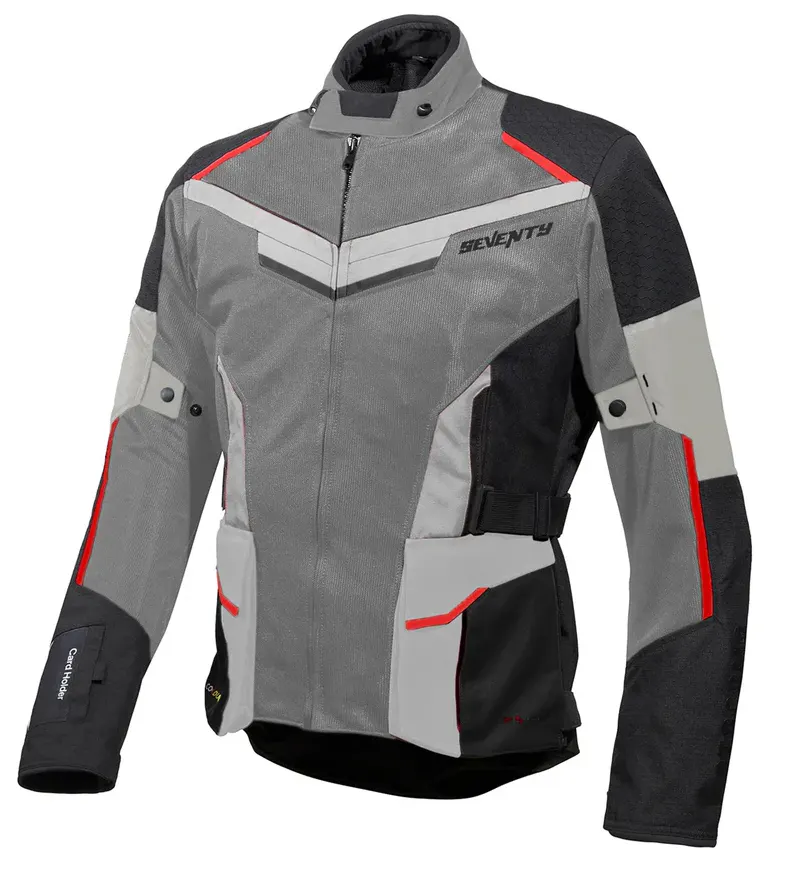 Chaqueta Seventy SD-JT70 Atacama Gris/Negro/Rojo