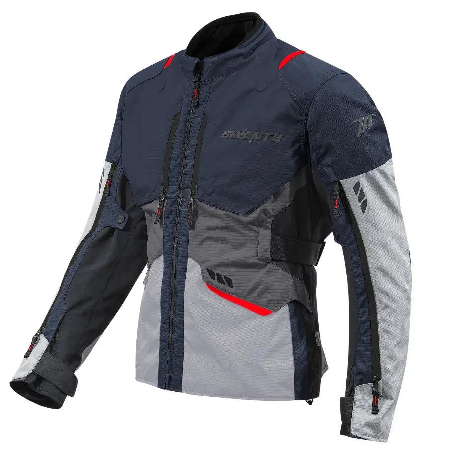 Chaqueta Seventy SD-JT67 Tanami Azul Marino/Gris/Rojo