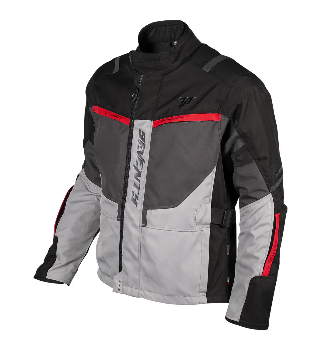 Chaqueta Seventy SD-JT83 Tonale Negro/Gris/Rojo