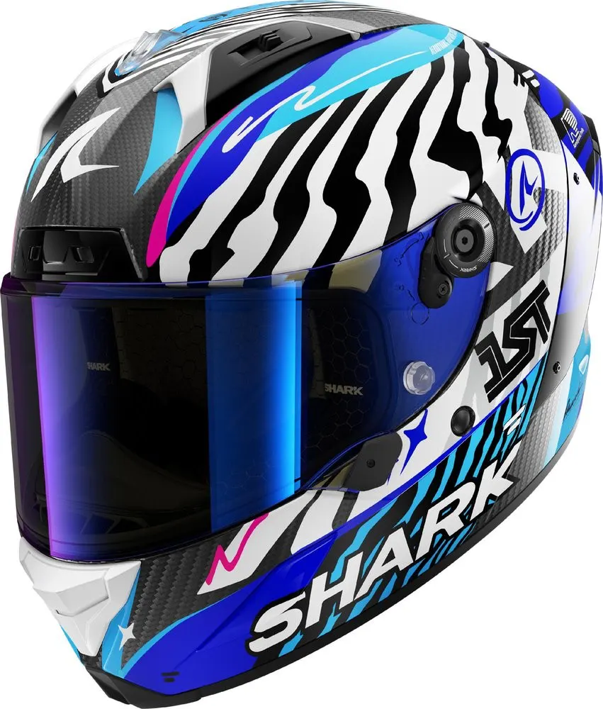 Casco Shark Aeron Speed-Fany Blanco/Azul