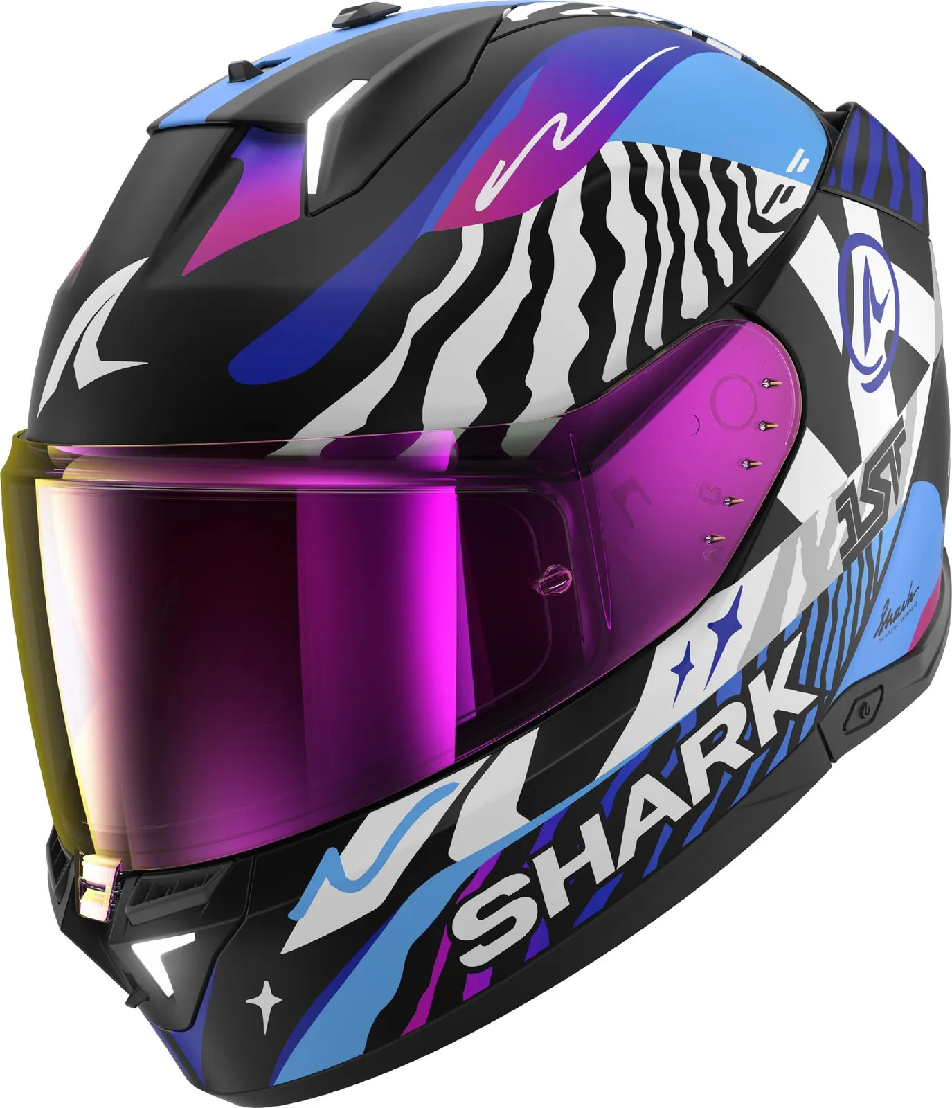 Casco Shark Skwal i3 Speed-Fancy Negro/Blanco/Azul