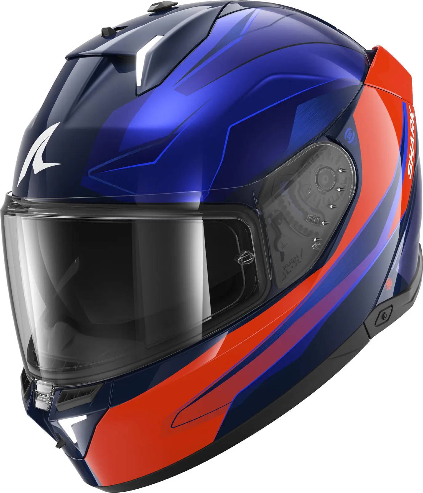 Casco Shark Skwal i3 Mekarium Azul/Naranja