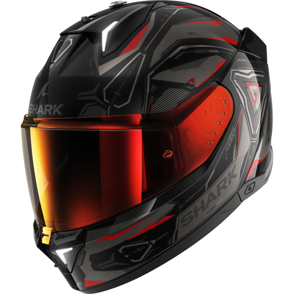 Casco Shark Skwal i3 Link Antracita/Rojo brillo