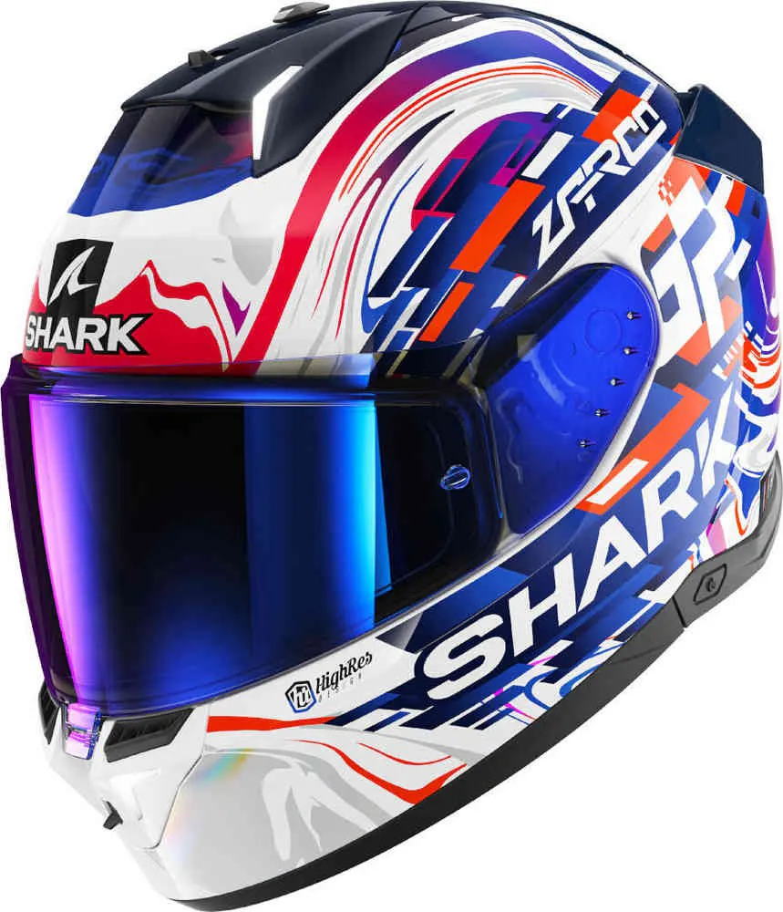 Casco Shark Skwal i3 Replica Zarco GP DE FCE Blanco/Rojo