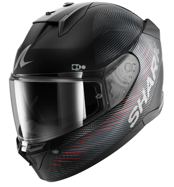 Casco Shark D-Skwal 3 SP Lyne Negro/Antracita/Rojo