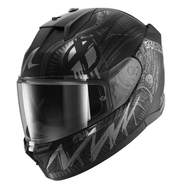Casco Shark D-Skwal 3 Shiever Negro/Antracita mate
