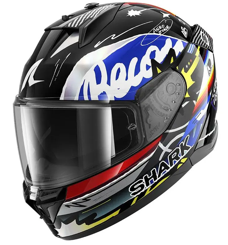 Casco Shark D-Skwal 3 Streetrush Negro/Azul/Cromado