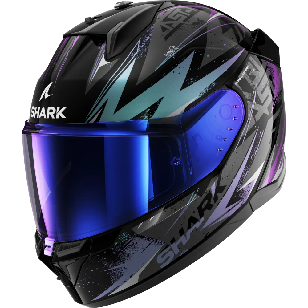 Casco Shark D-Skwal 3 Blast-R Negro/Violeta Glitter