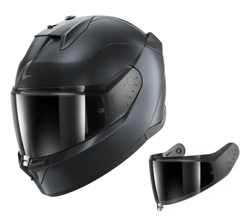 Casco Shark D-Skwal 3 Dark Shadow Azul metalizado