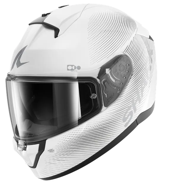 Casco Shark Ridill 2 SP Lyne Blanco/Plata