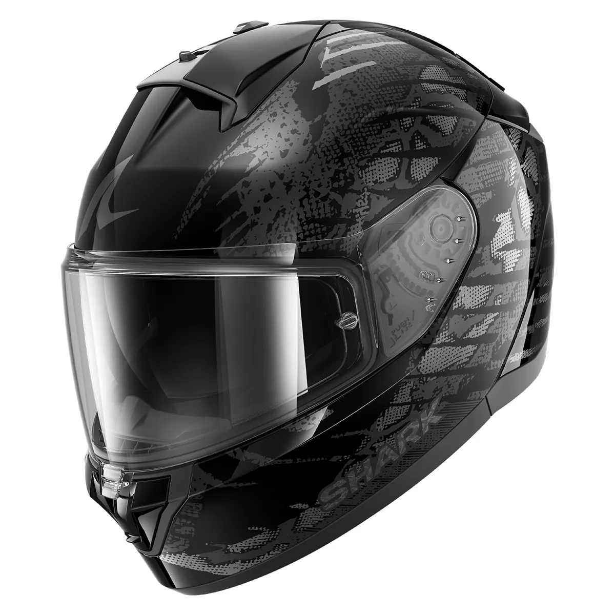 Casco Shark Ridill 2 Reptaia Negro/Gris